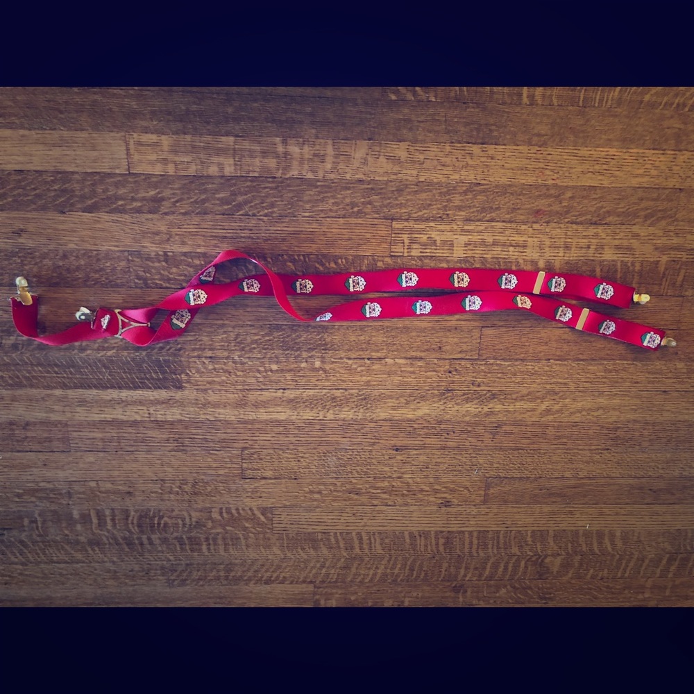 Christmas elf suspenders